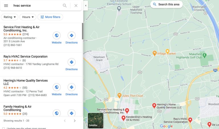 Visibilité dans la recherche Google Maps